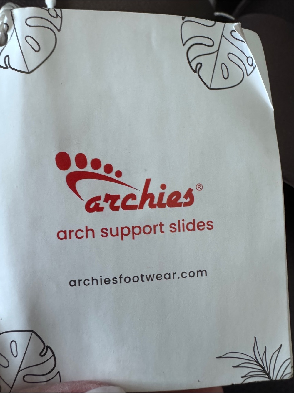 Arch Support Slides Brown Unisex Size Men 9 - Women 10 - Picture 7 of 7